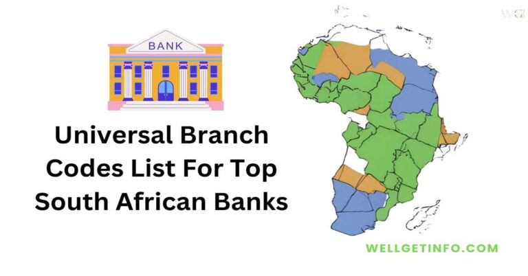 Universal Branch Codes For Top South African Banks