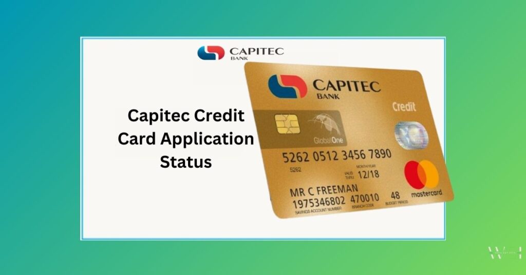 Capitec Bank credit card application status