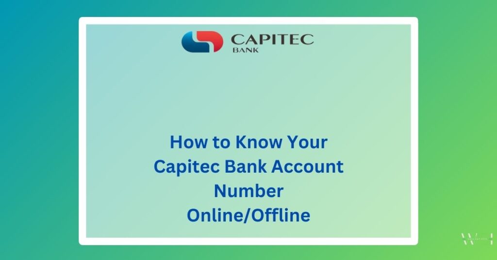 Capitec Bank Account Number